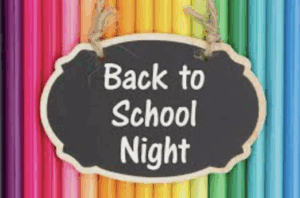 Back to school Night