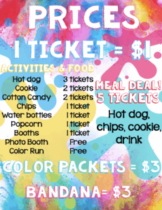 ticket prices