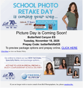 School retake photos